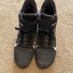 Alpha Menace Pro 2 Football Cleats Black White Men's Size 11 used good condition